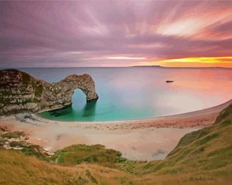 Durdle Door Sunset diamond painting