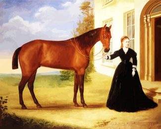 Equestrian Lady diamond painting