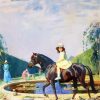 Equestrian Little Girl diamond painting