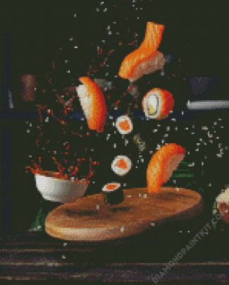 Flying Sushi diamond painting