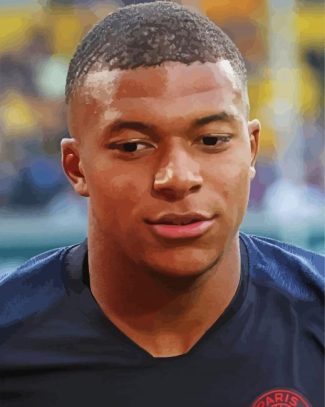 Football Player Kylian Mbappé diamond painting