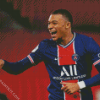 Footballer Kylian Mbappé diamond painting