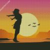 Free Girl Silhouette diamond painting