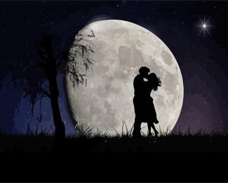 Full Moon Couple diamond painting