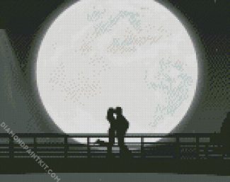 Full Moon Night Couple diamond painting