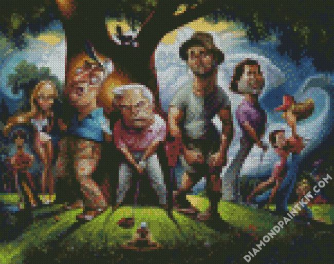 Funny Golfers diamond painting