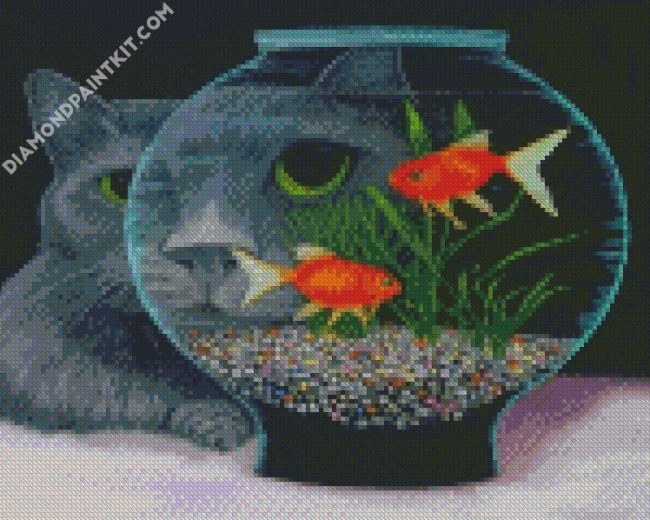 Goldfish In A Bowl diamond painting