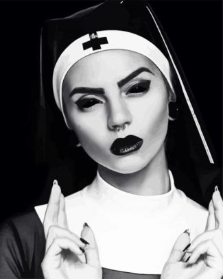 Gothic Nun diamond painting