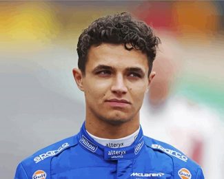 Handsome Lando Norris diamond painting