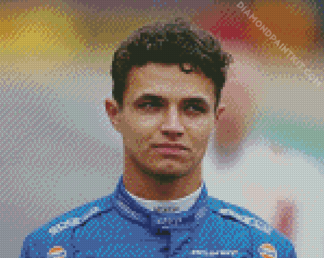 Handsome Lando Norris diamond painting