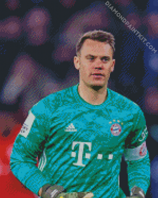 Handsome Manuel Neuer diamond painting