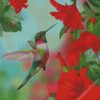 Hummingbird And Flowers diamond painting