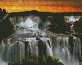 Iguazu National Park At Sunset diamond painting