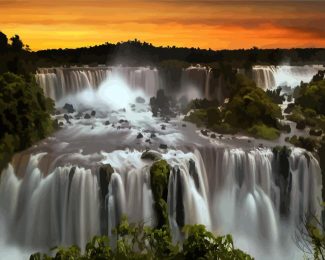 Iguazu National Park At Sunset diamond painting