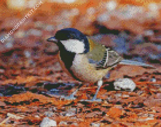 Japanese Tit Parus diamond painting