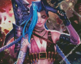 Jinx League Of Legends Video Games diamond painting