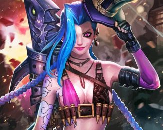 Jinx League Of Legends Video Games diamond painting