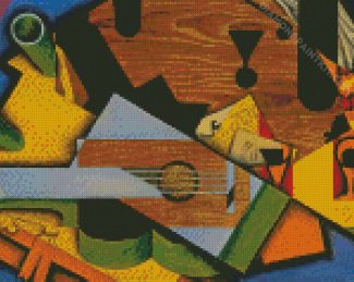 Juan Gris Still Life With Guitar diamond painting