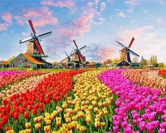 Keukenhof Netherlands diamond painting