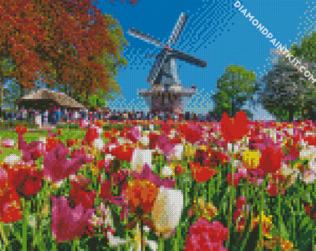 Keukenhof Garden diamond painting