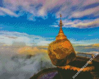 Kyaiktiyo Pagoda Myanmar diamond painting