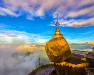 Kyaiktiyo Pagoda Myanmar diamond painting