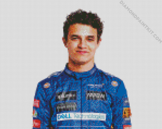 Lando Norris Mclaren diamond painting