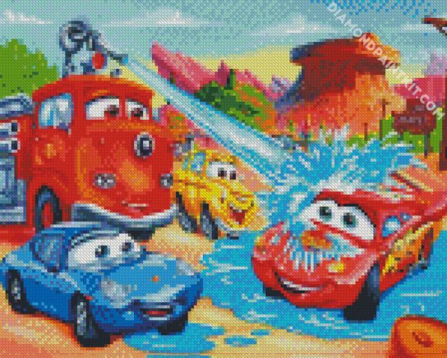 Lightning Mcqueen diamond painting