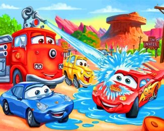 Lightning Mcqueen diamond painting