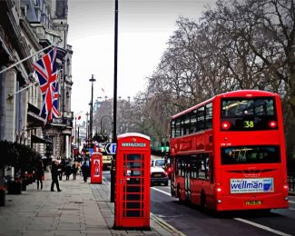 London Routemaster diamond painting