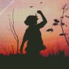 Lonely Girl Silhouette diamond painting