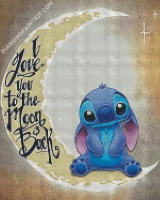 Love You To The Moon And Back Stitch diamond painting