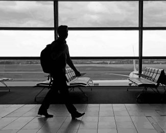 Man In The Airport diamond painting