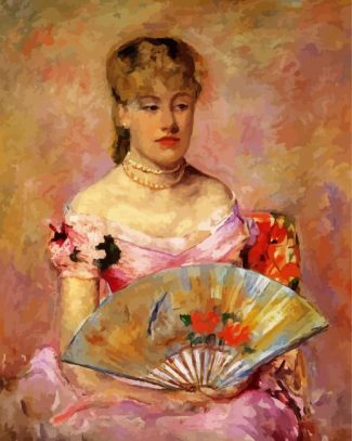 Mary Cassatt Lady With A Fan diamond painting