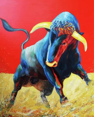 Matador Bull diamond painting