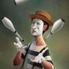 Mime Clown diamond painting