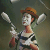 Mime Clown diamond painting