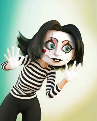 Mime Lady diamond painting