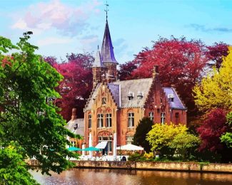 Minnewaterpark Bruges diamond painting