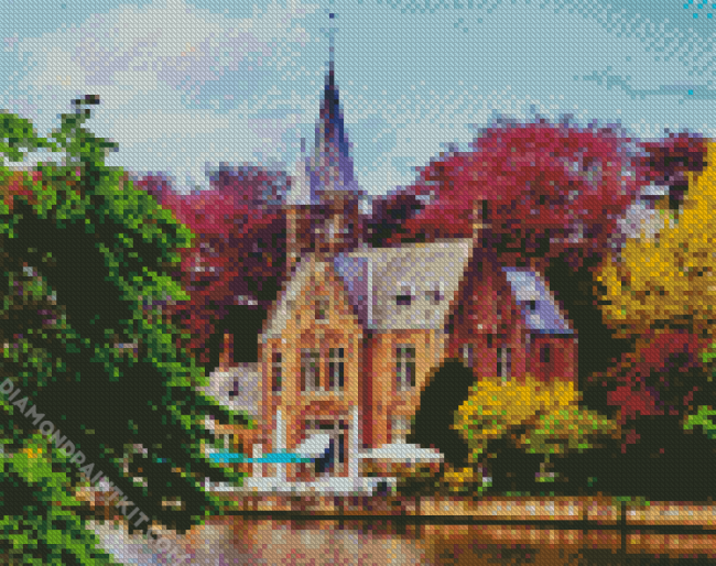 Minnewaterpark Bruges diamond painting