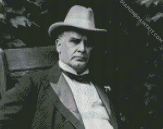 Monochrome William McKinley diamond painting