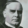 Monochrome William McKinley Illustration diamond painting