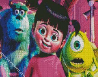 Monsters Inc diamond painting