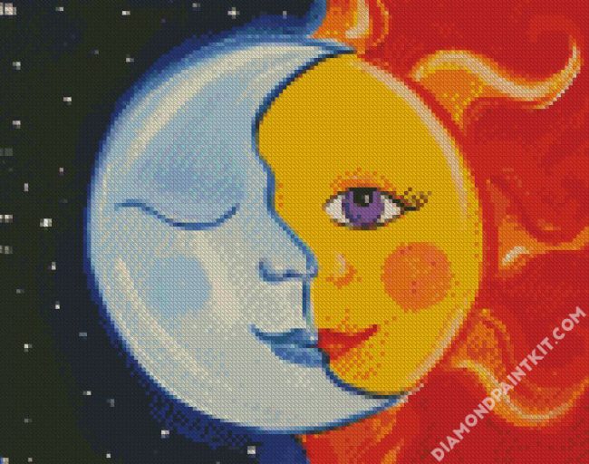 Moon And Sun diamond painting