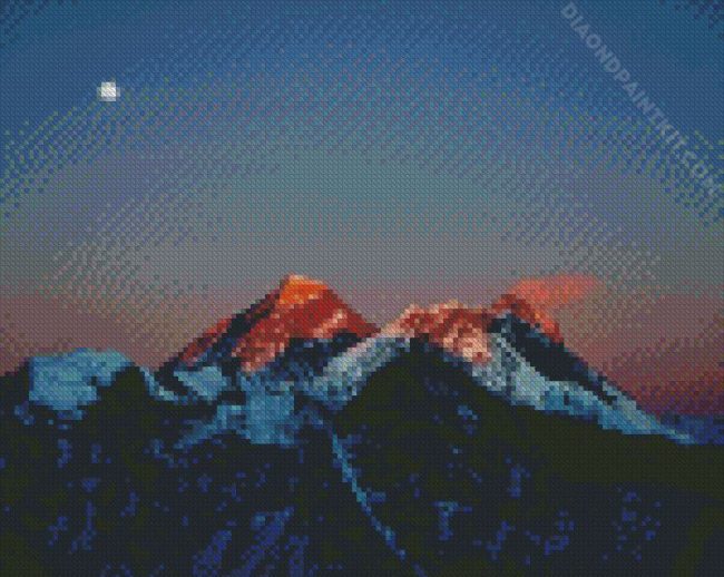 Mount Everest diamond painting