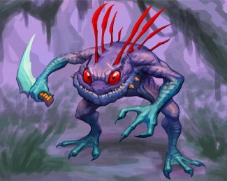 Murloc Hunter diamond painting