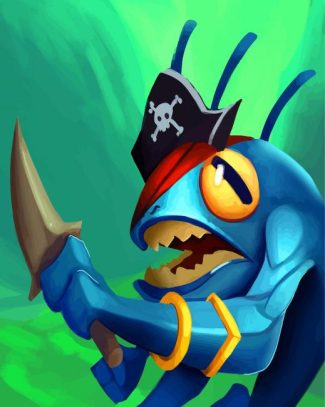 Murloc Pirate diamond painting