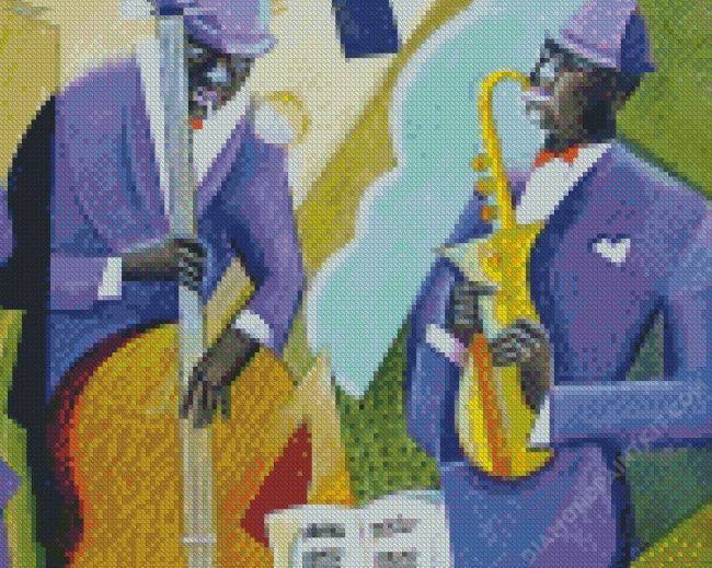 Musicians Playing Jazz diamond painting