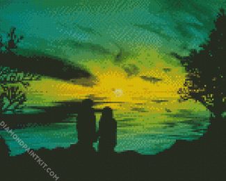 Night Beautiful Couple diamond painting