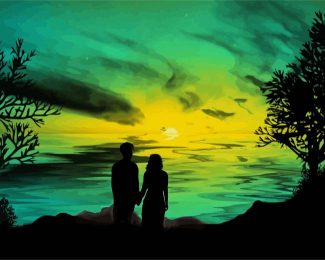 Night Beautiful Couple diamond painting